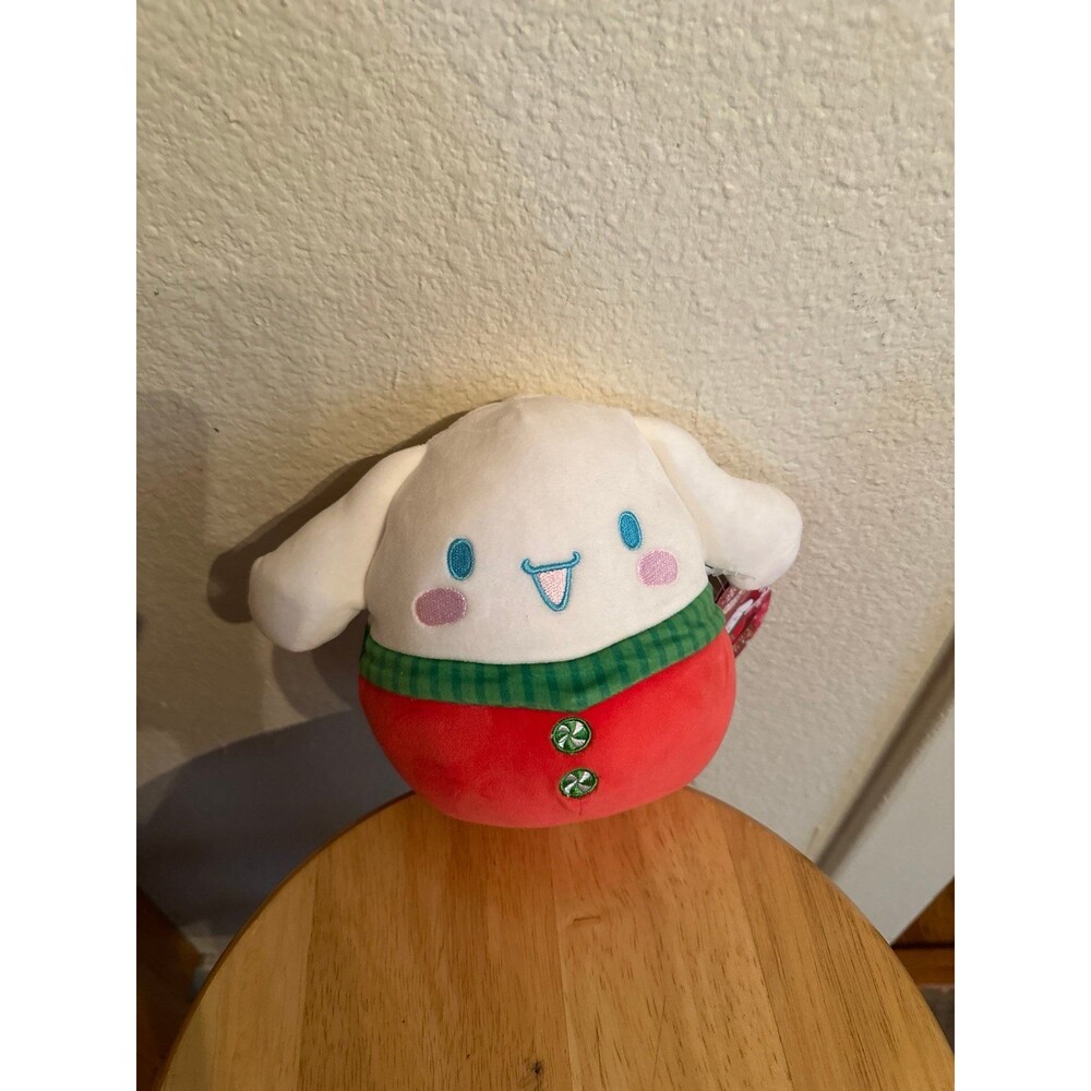 Squishmallows Sanrio Hello Kitty and Friends 8-inch Cinnamoroll Holiday Plush